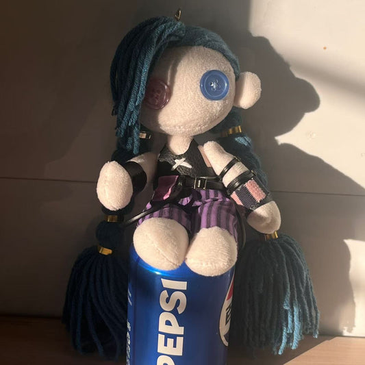 Arcane:League of Legends Jinx Doll Keychain