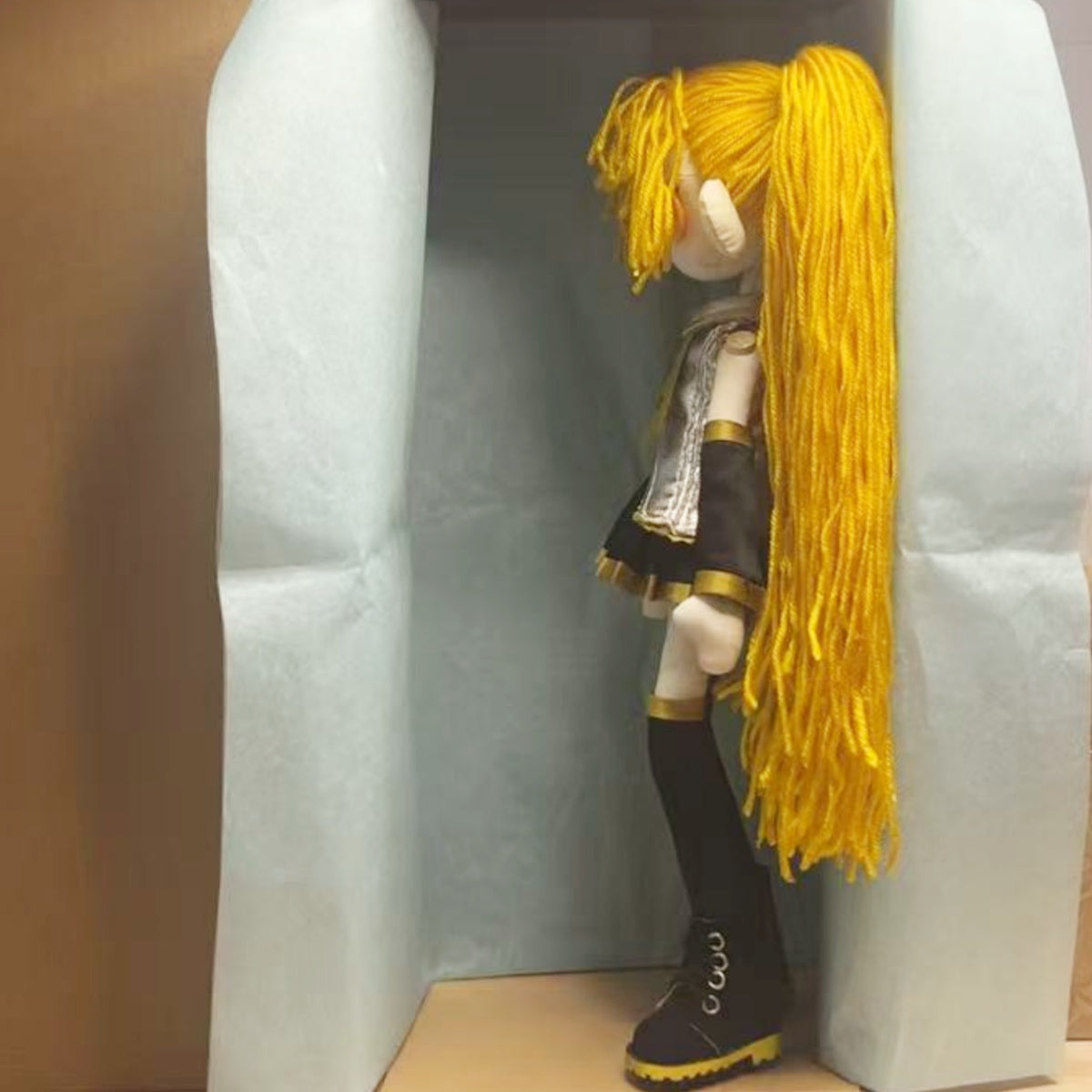 OOAK Handmade Vocaloid Akuane Neru Doll 12 in Anime Figure Collectible Craft Art