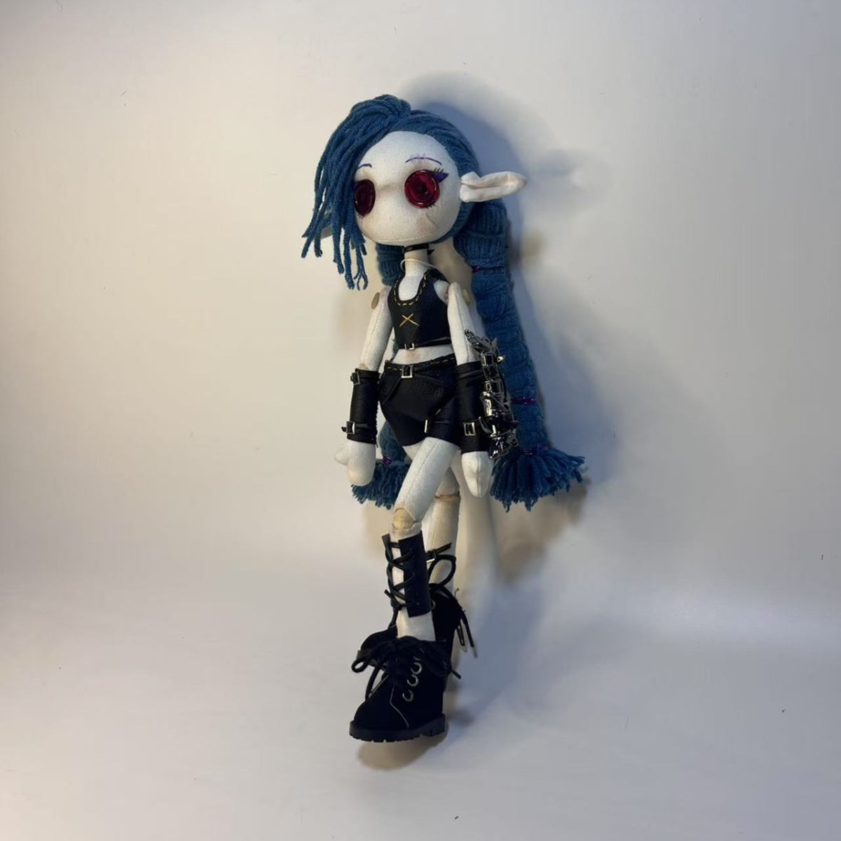 League of Legends Arcane Jinx Handgemachte Puppe und Spielzeug Sammlerstücke 12 Zoll
