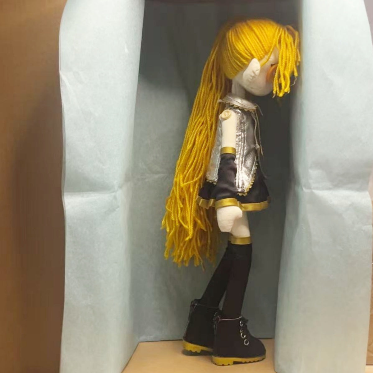 OOAK Handmade Vocaloid Akuane Neru Doll 12 in Anime Figure Collectible Craft Art
