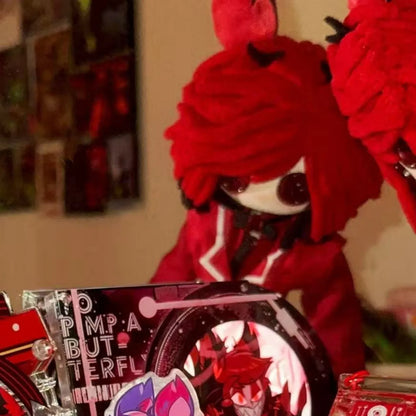 Handmade Hazbin Hotel Alastor 12" Plush Doll 30cm Collectible Gift Handmade Toy