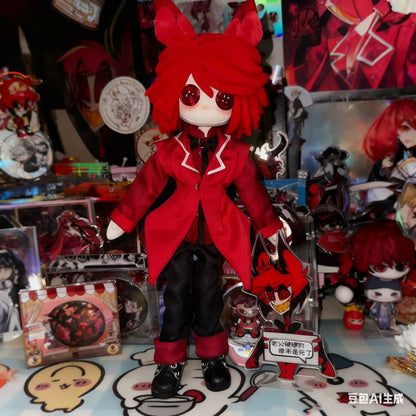 Handmade Hazbin Hotel Alastor 12" Plush Doll 30cm Collectible Gift Handmade Toy