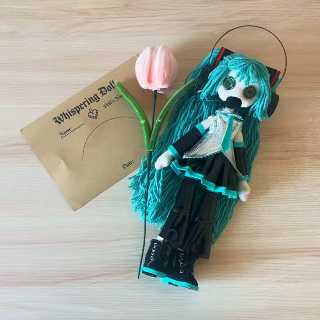 Hatsune Miku Doll —— turquoise button eyes
