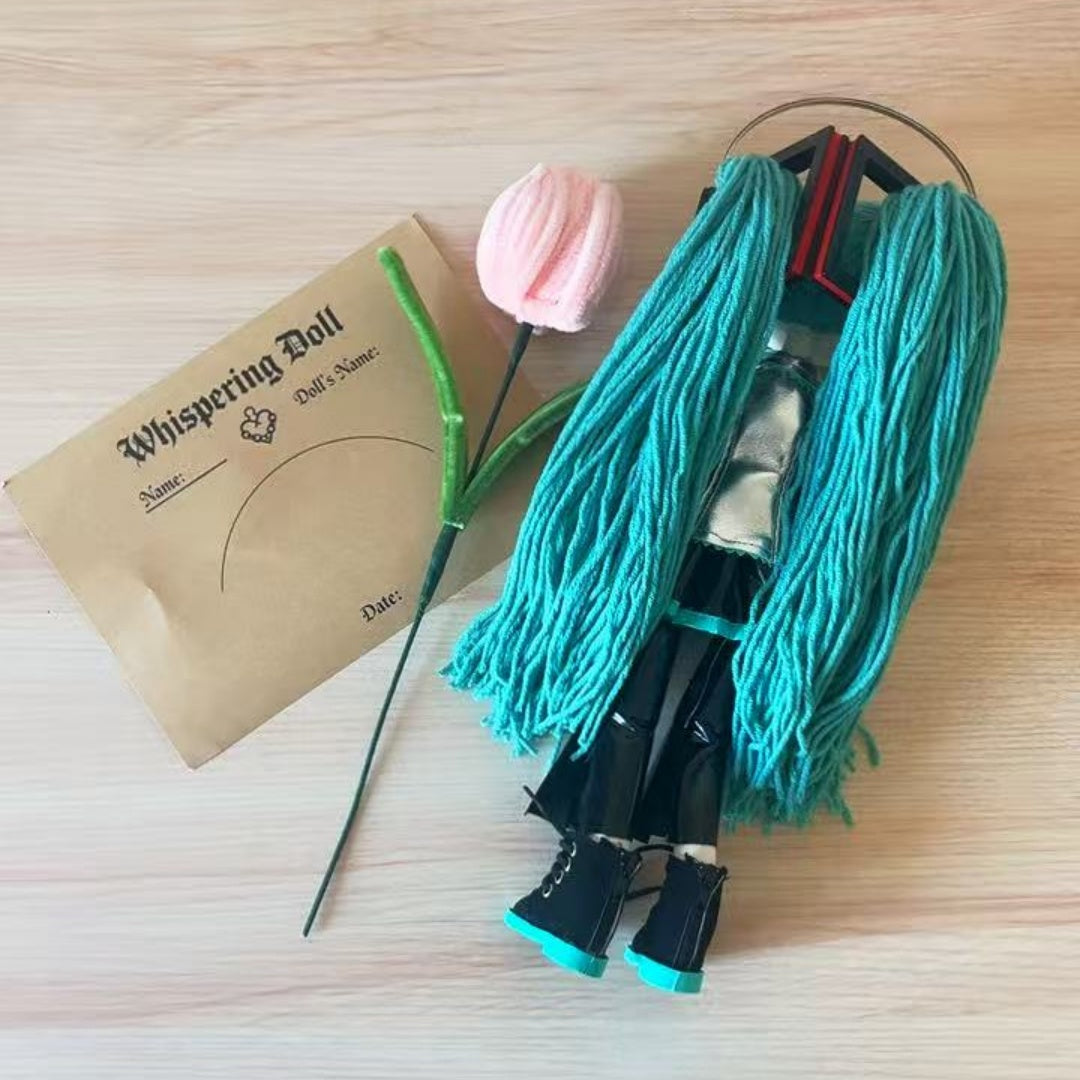 Hatsune Miku Doll —— turquoise button eyes