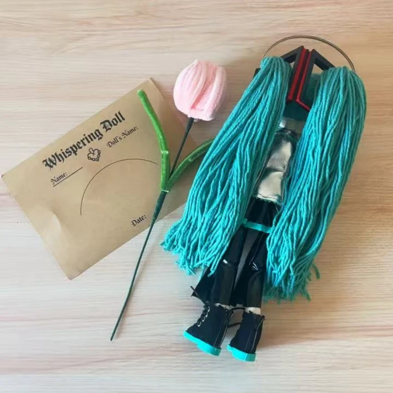 Hatsune Miku Doll —— turquoise button eyes