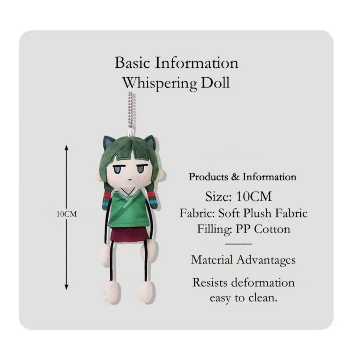The Apothecary Diaries 10CM Maomao Doll