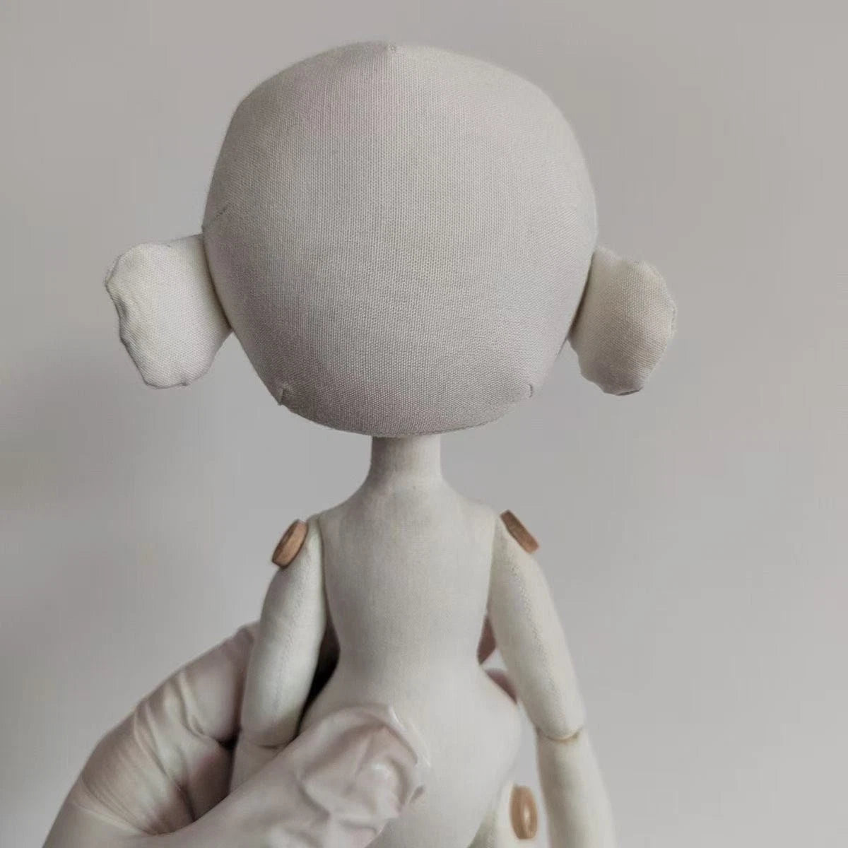 Whispering Doll 30cm 12” DIY Button Eye Handmade Base Doll Body Craft Toy