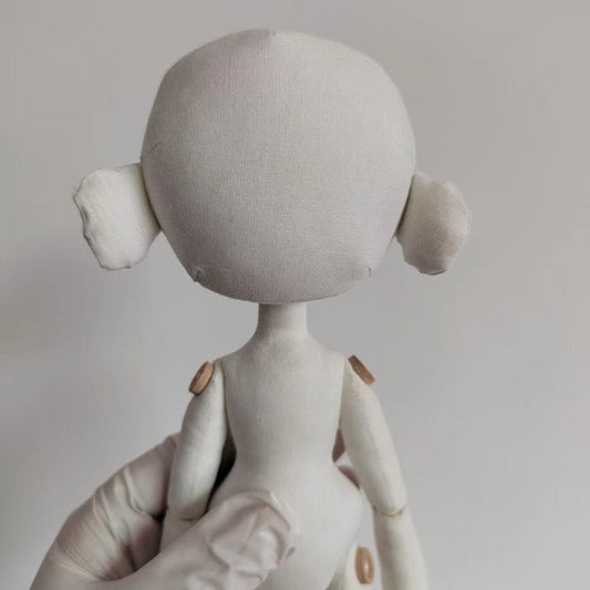 Whispering Doll 30cm 12” DIY Button Eye Handmade Base Doll Body Craft Toy