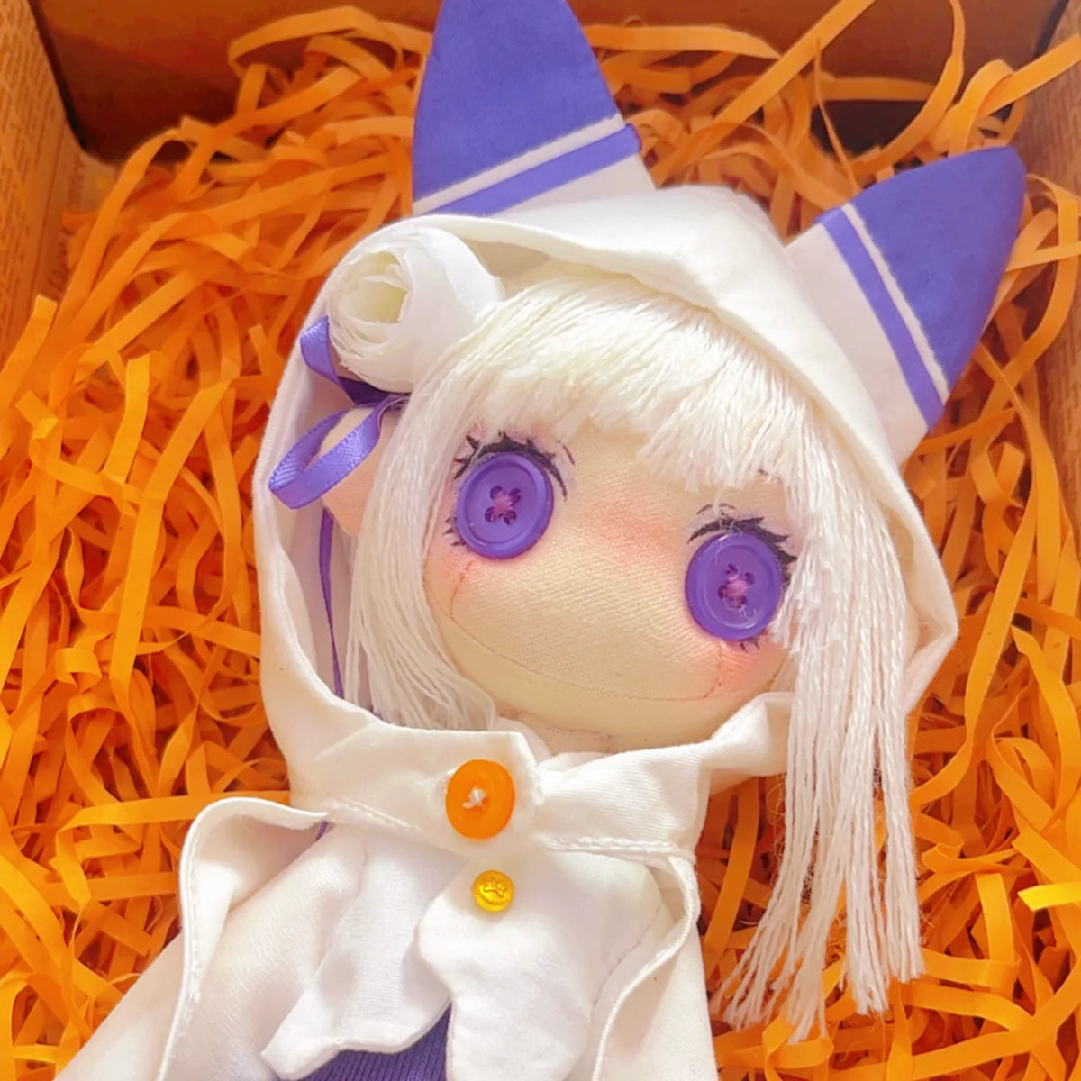 Re:Zero − Starting Life in Another World Emilia Handmade Plush Doll