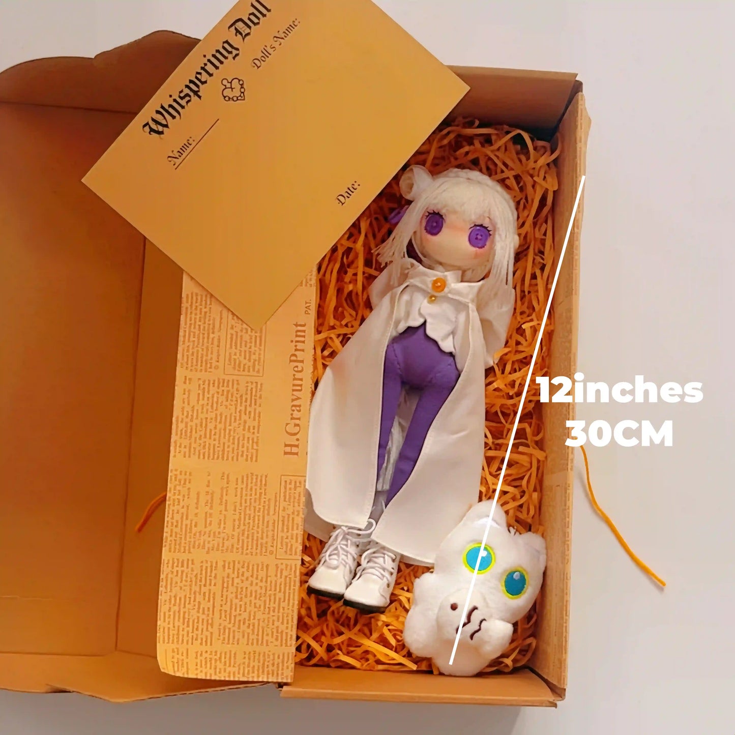 Re:Zero − Starting Life in Another World Emilia Handmade Plush Doll