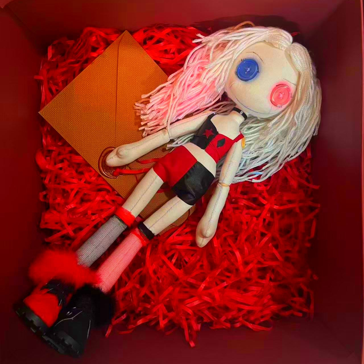 Handmade Harley Quinn Doll Gift Kids | Limited 30 Non-Toxic DC Inspired Rare