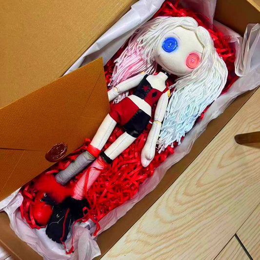 Handmade Harley Quinn Doll Gift Kids | Limited 30 Non-Toxic DC Inspired Rare