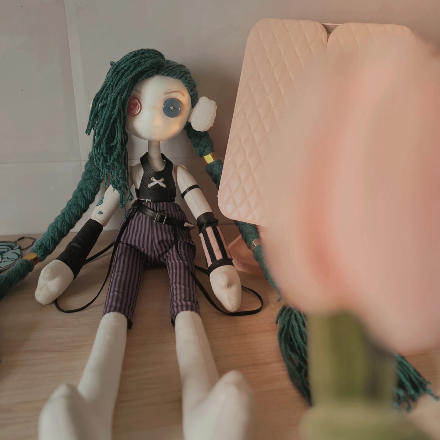 56CM 22 inches Jinx Handmade Arcane Plush | League of Legends Doll Toy | Collectible Gift