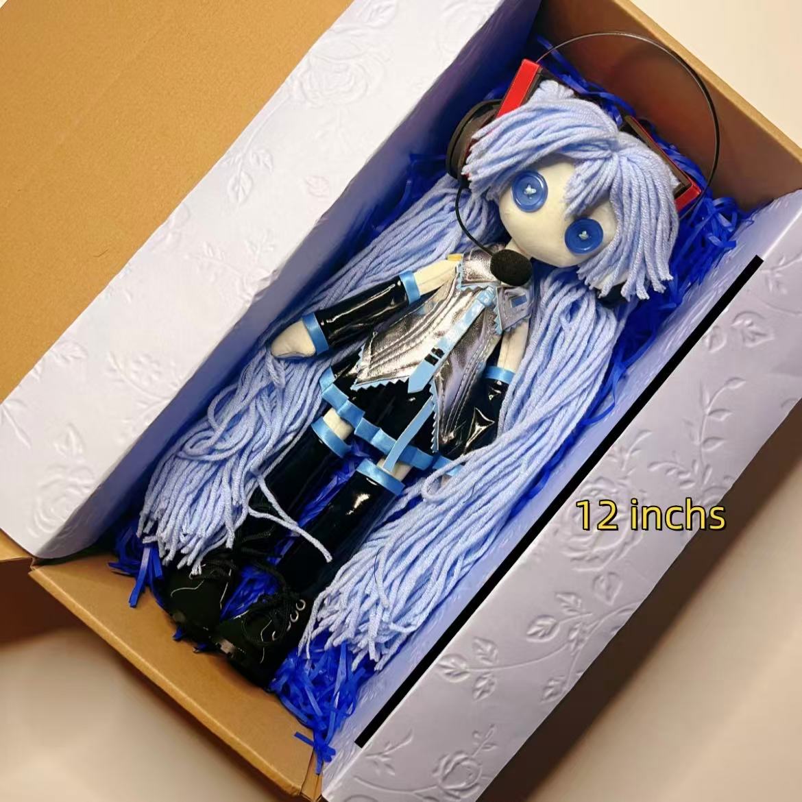 Handmade Hatsune Miku Plush Doll 12 in Kawaii Anime Stuffed Toy Gift Collectible