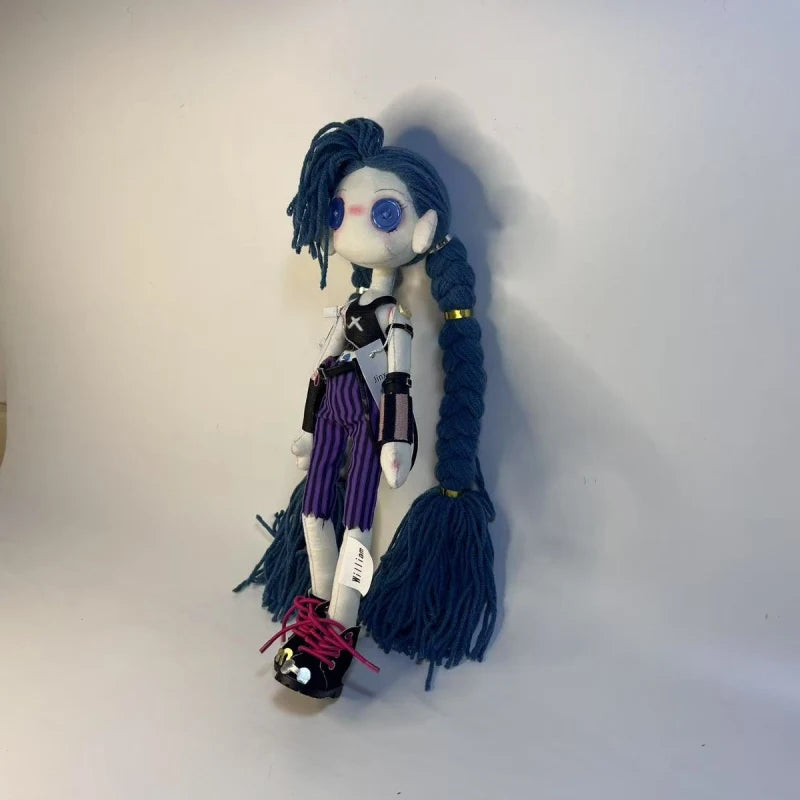 Peluche Arcano Jinx fatto a mano | Bambola di League of Legends | Regalo da collezione 