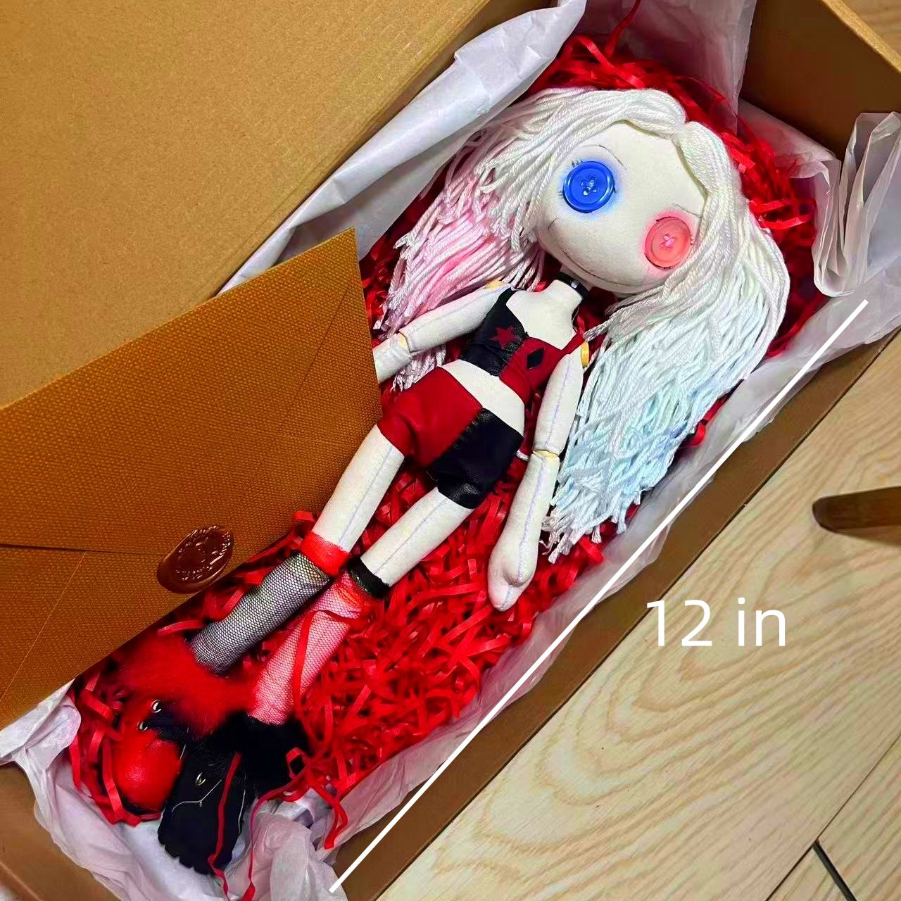 Handmade Harley Quinn Doll Gift Kids | Limited 30 Non-Toxic DC Inspired Rare